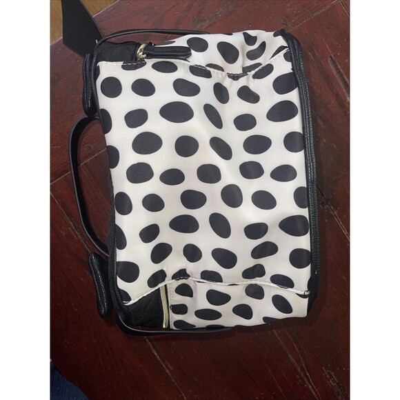Betsey Johnson Bow Top Train Case Bag Travel Makeup Cosmetics Weekend NEW - Picture 5 of 12
